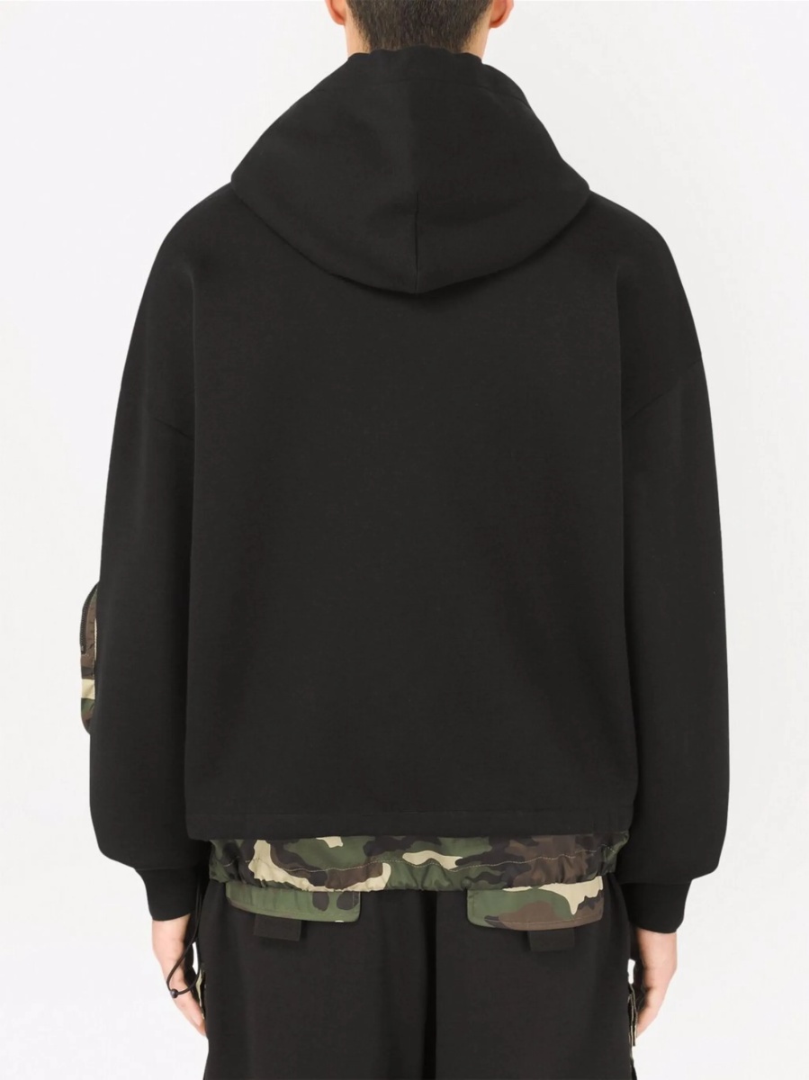 Hanorac Dolce &amp; Gabbana negru din nylon si polyester - Img 4