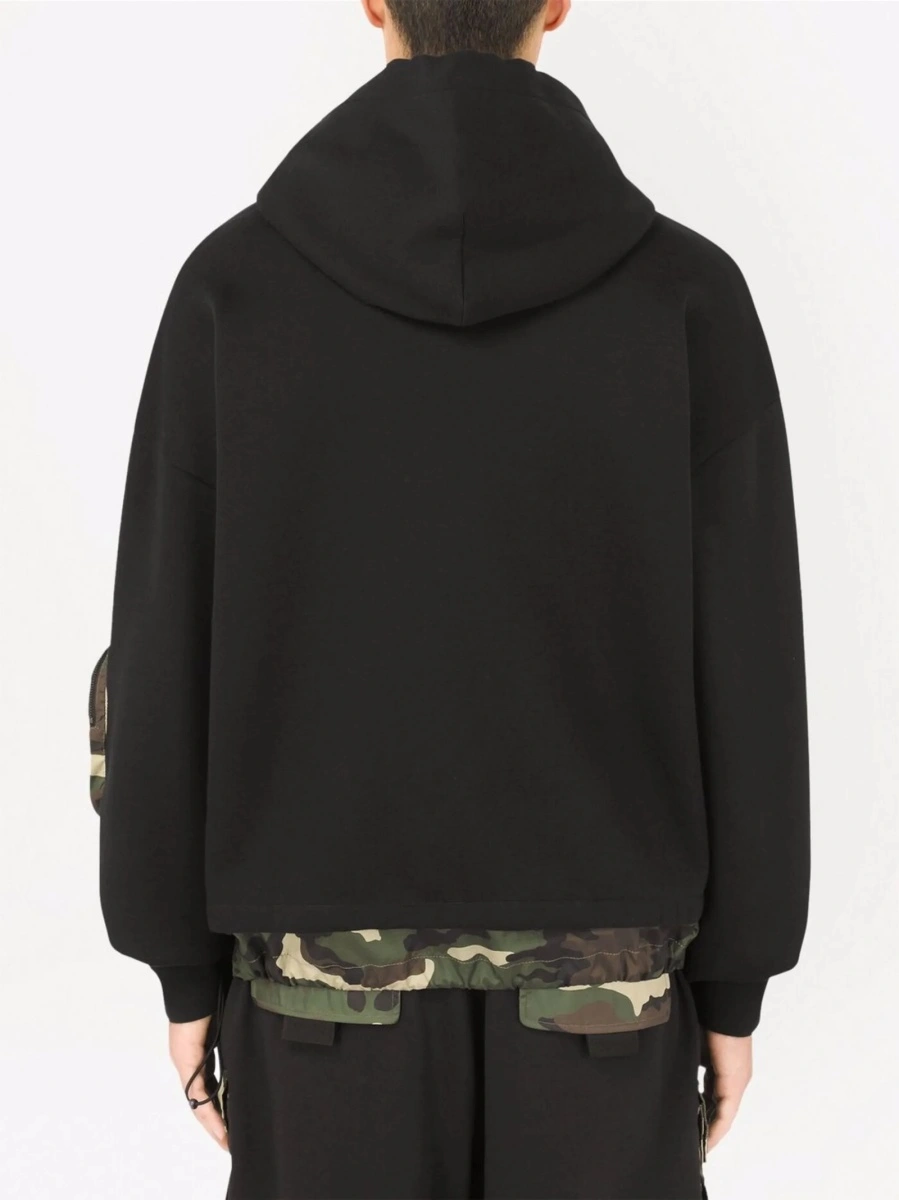 Hanorac Dolce &amp; Gabbana negru din nylon si polyester - Img 4