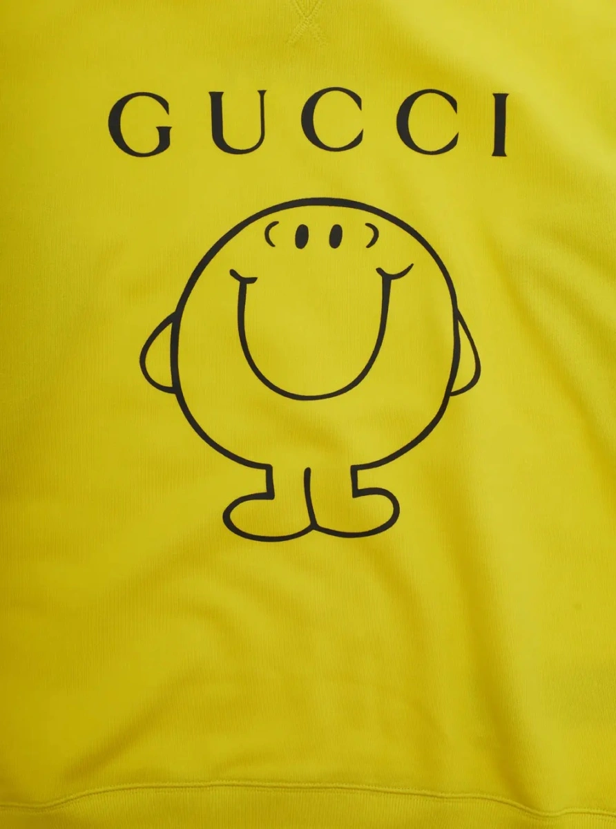 Hanorac Gucci galben din bumbac - Img 3