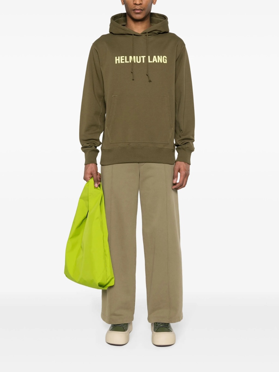 Hanorac HELMUT LANG verde din elastan si bumbac - Img 2