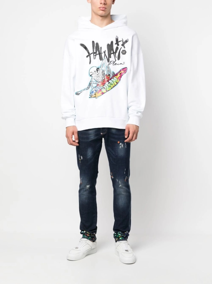 Hanorac Philipp Plein alb - Img 2