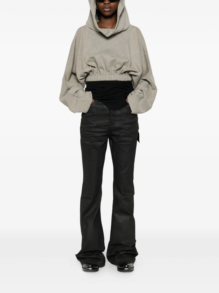 Hanorac Rick Owens gri din poliester reciclat si bumbac organic - Img 2