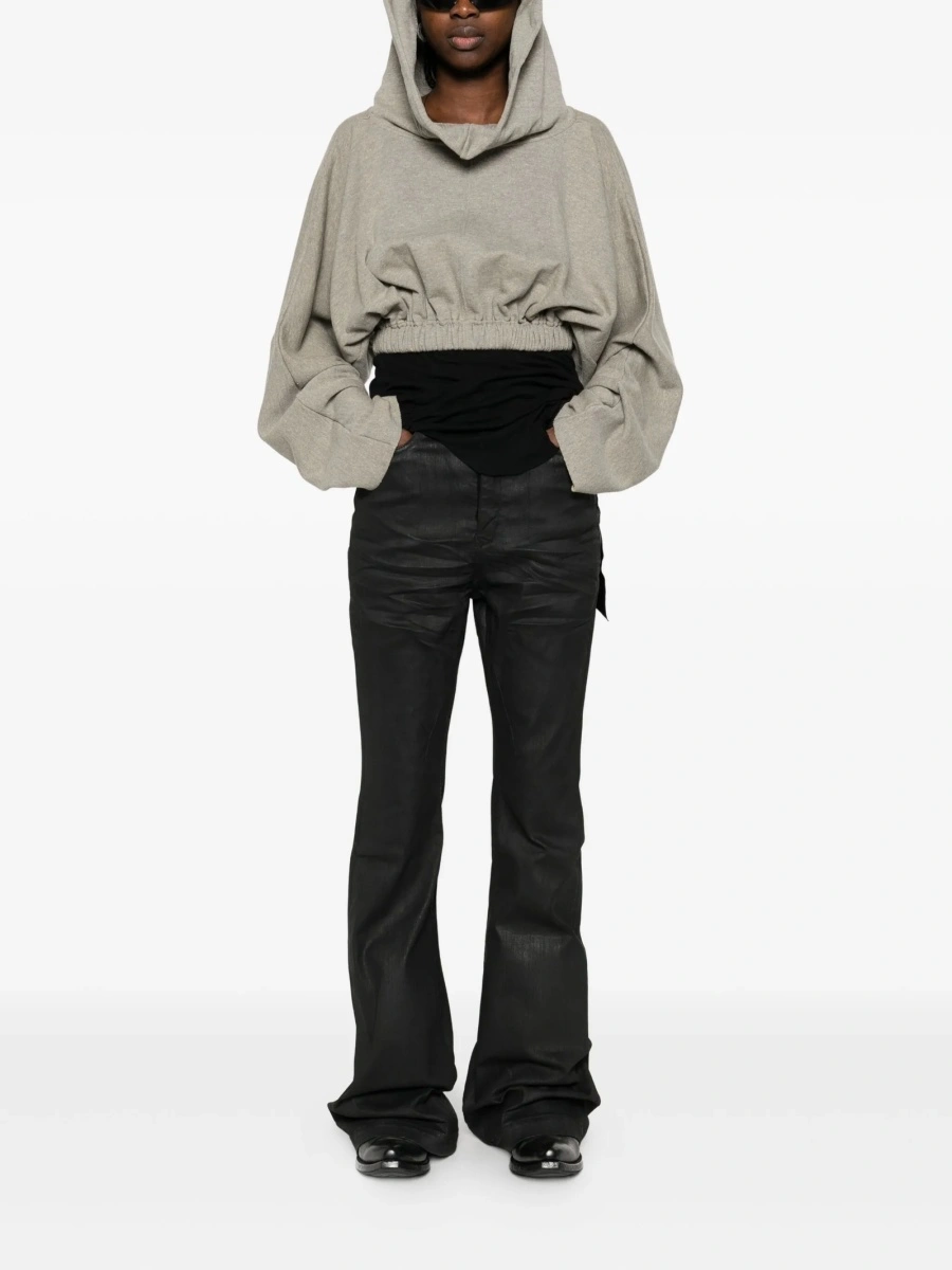 Hanorac Rick Owens gri din poliester reciclat si bumbac organic - Img 2