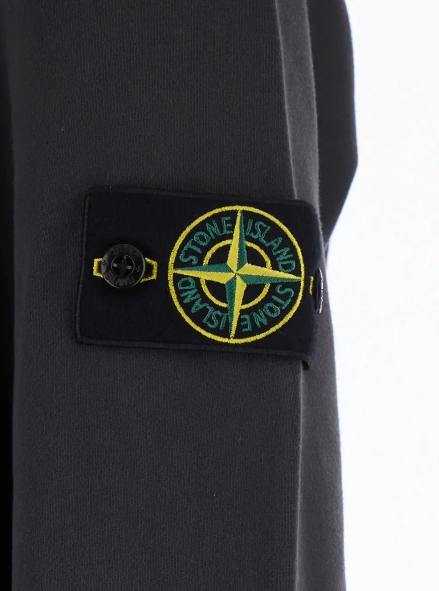 Hanorac Stone Island gri din bumbac - Img 3