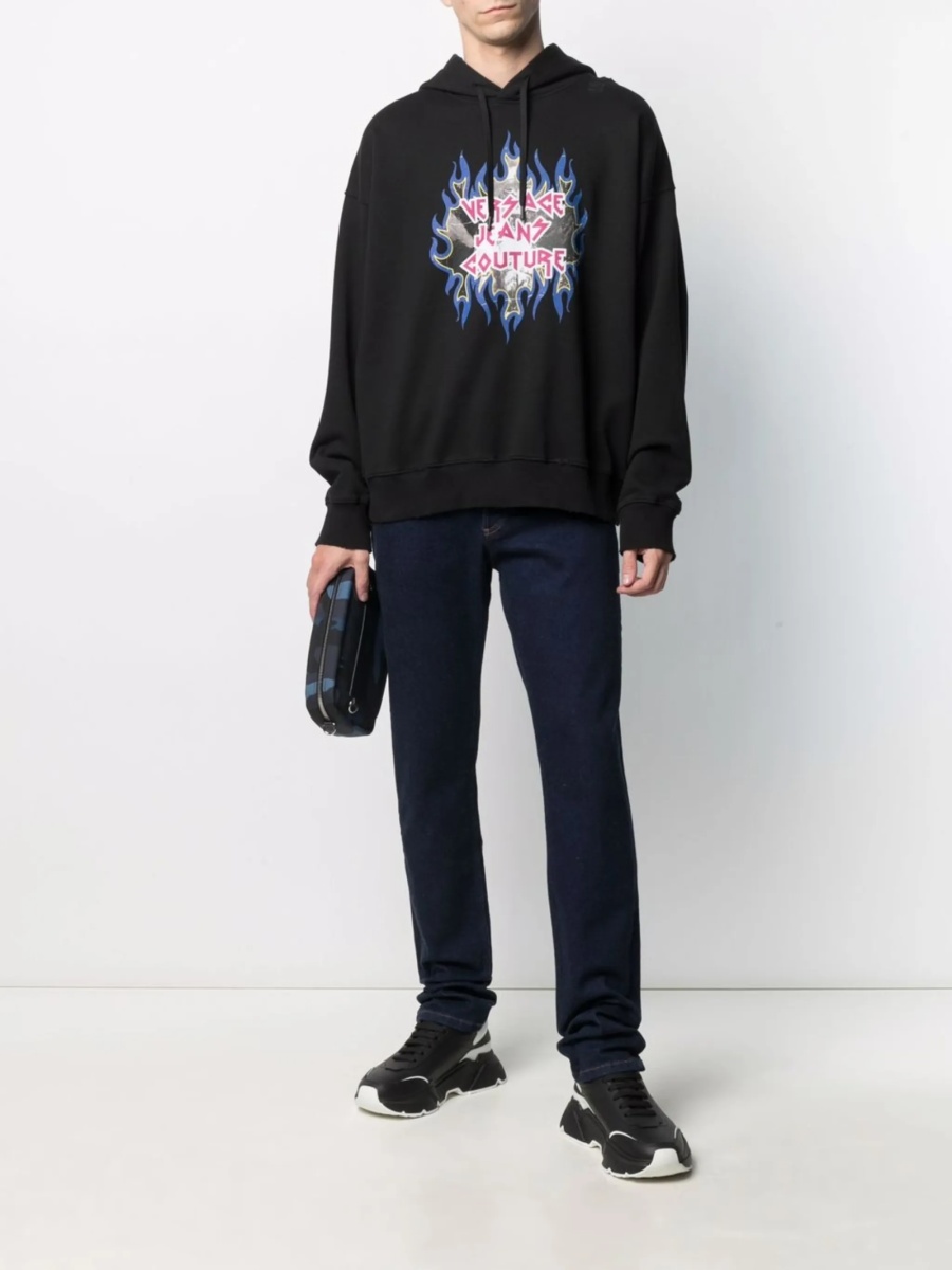 Hanorac Versace Jeans Couture negru - Img 2