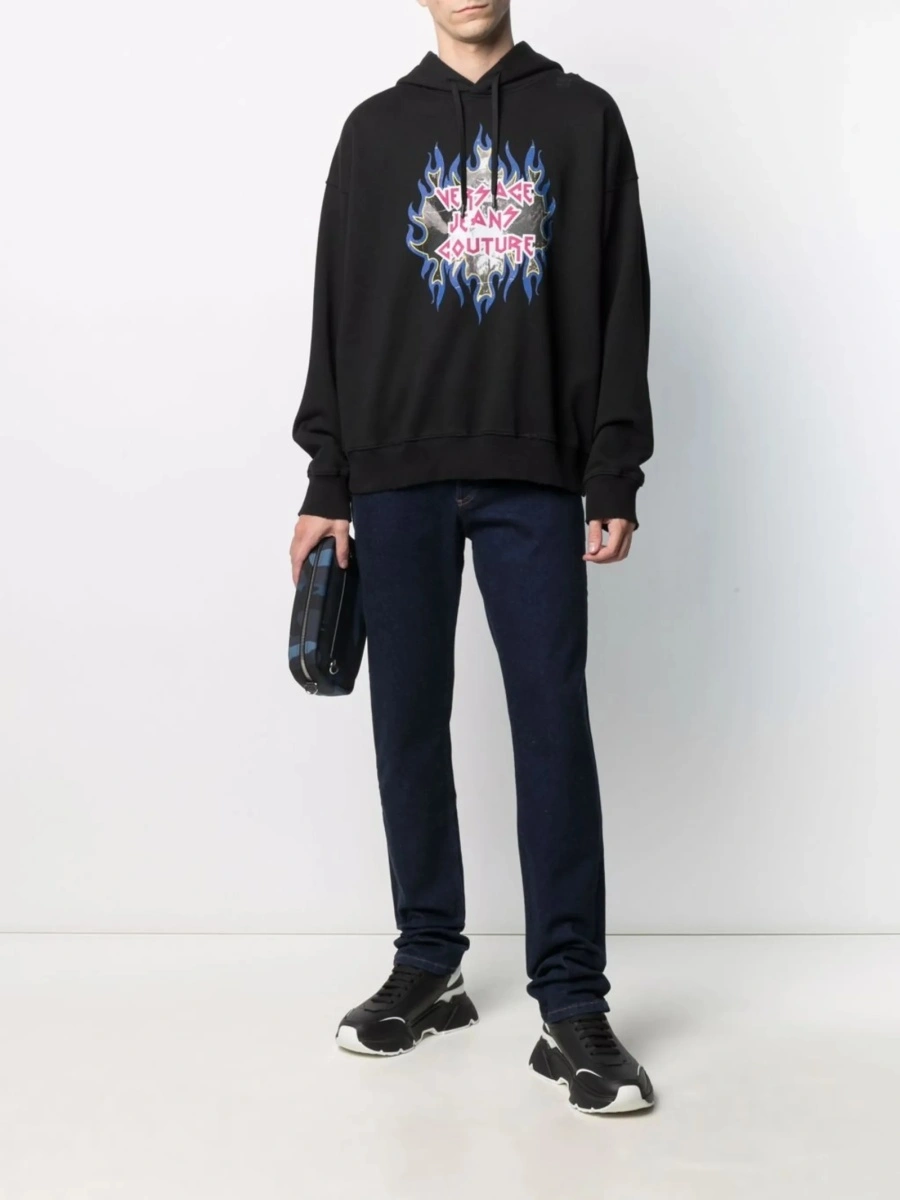 Hanorac Versace Jeans Couture negru - Img 2