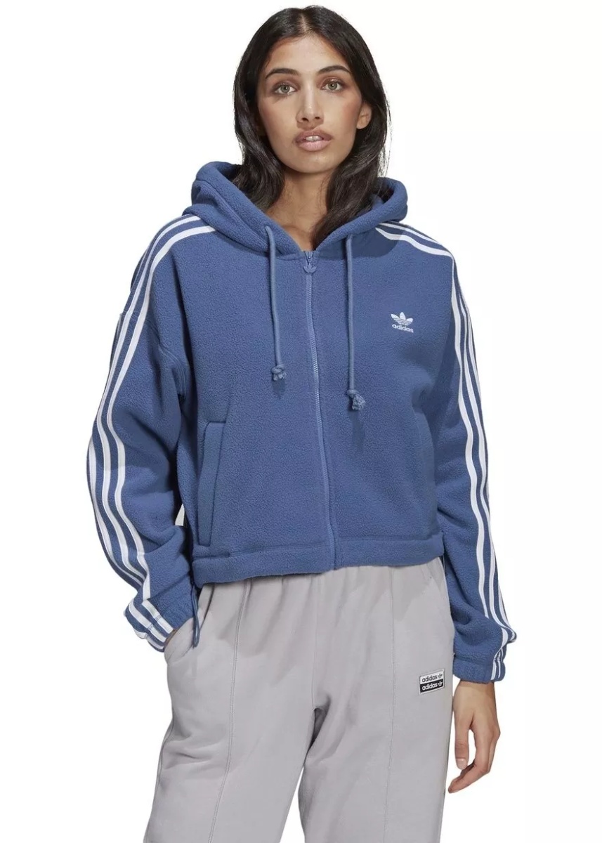 Hanorace Adicolor Classics Polar Fleece Full-Zip Hoodie GN2812 - Img 2