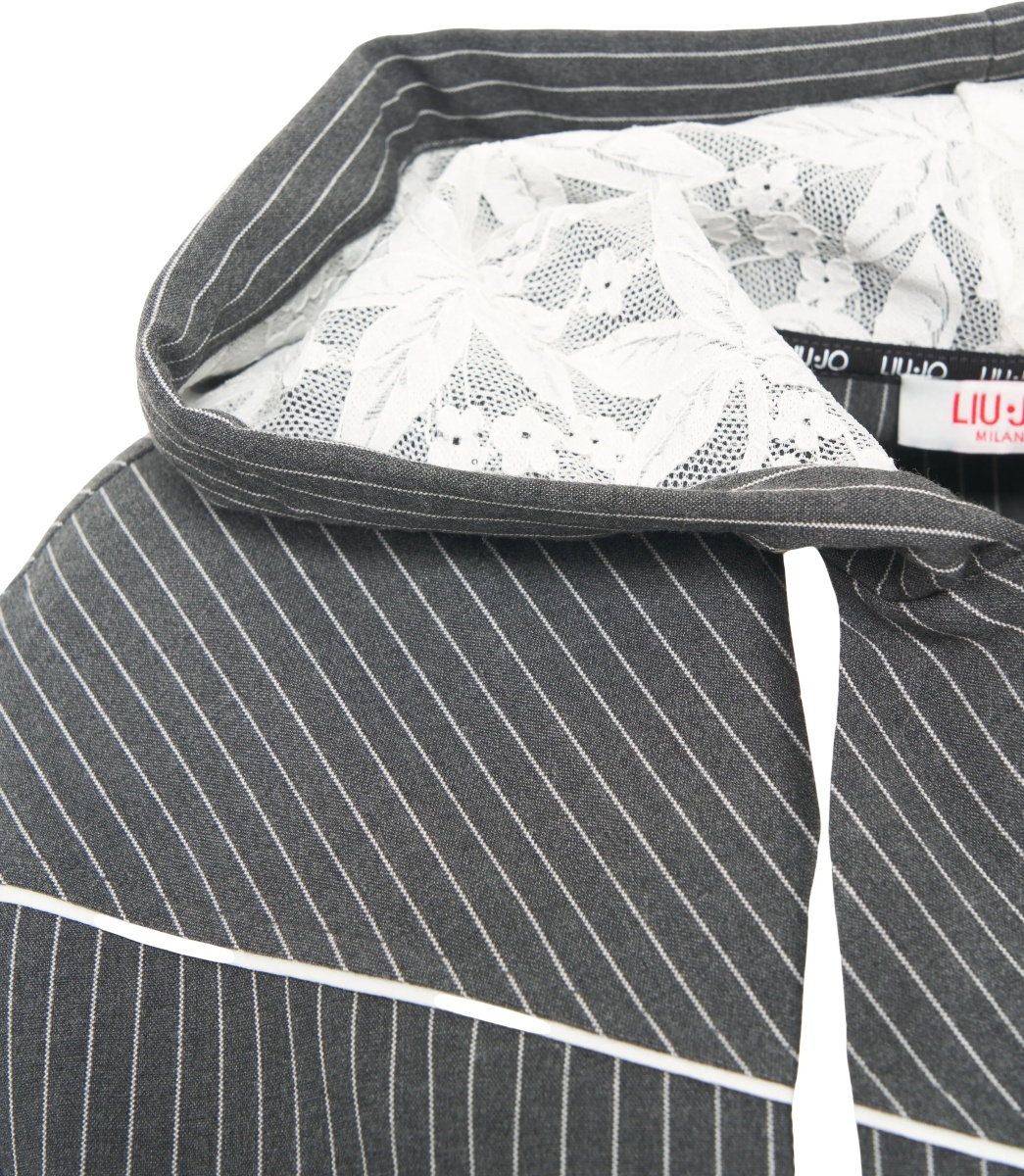 Hanorace Hooded jacket with pinstripes - Img 5