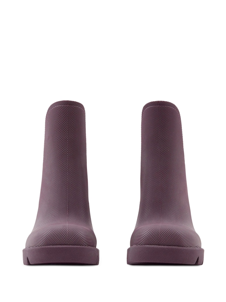 Incaltaminte Burberry vintage check violet din cauciuc - Img 3