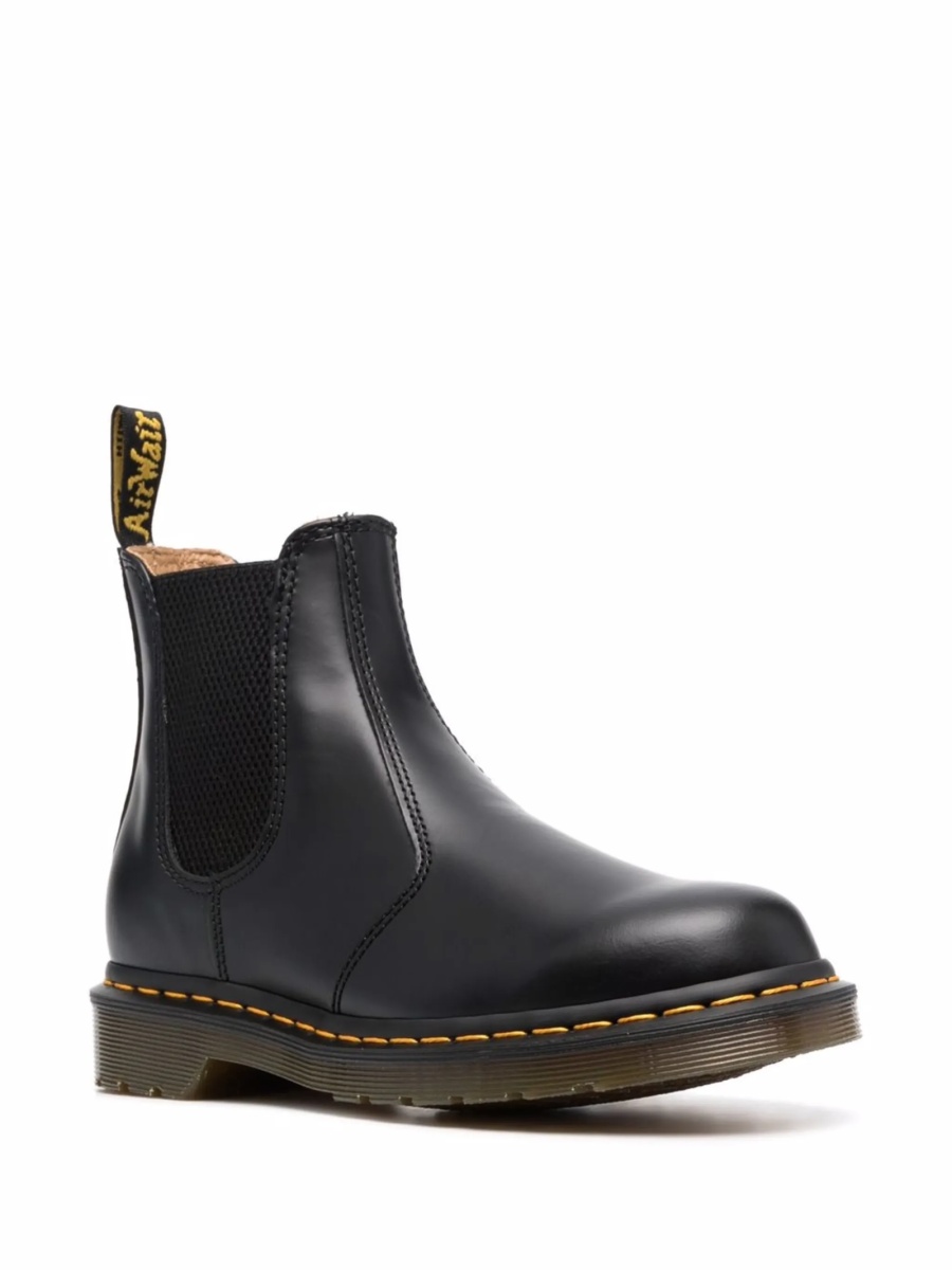 Incaltaminte Dr. Martens neagra din material textil si piele - Img 2