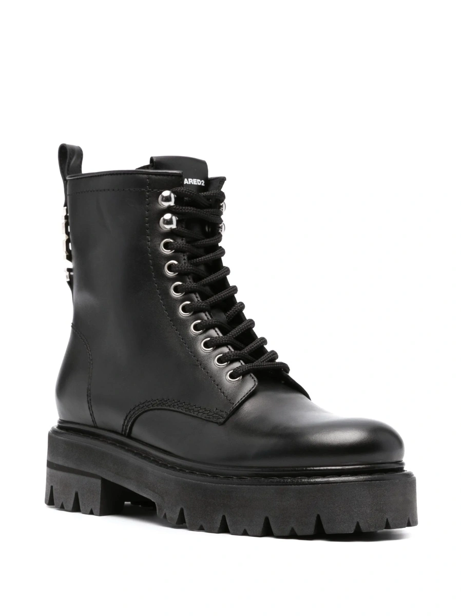 Incaltaminte DSQUARED2 neagra din piele - Img 2
