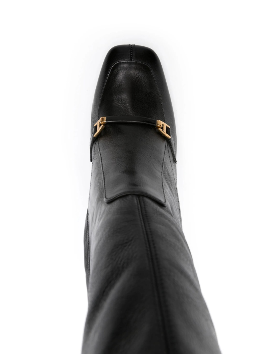 Incaltaminte Saint Laurent neagra din piele - Img 4