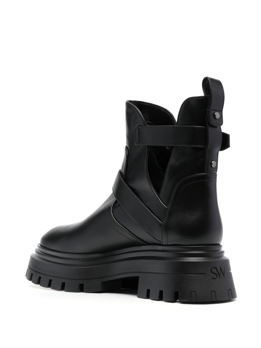 Incaltaminte Stuart Weitzman neagra din piele - Img 3