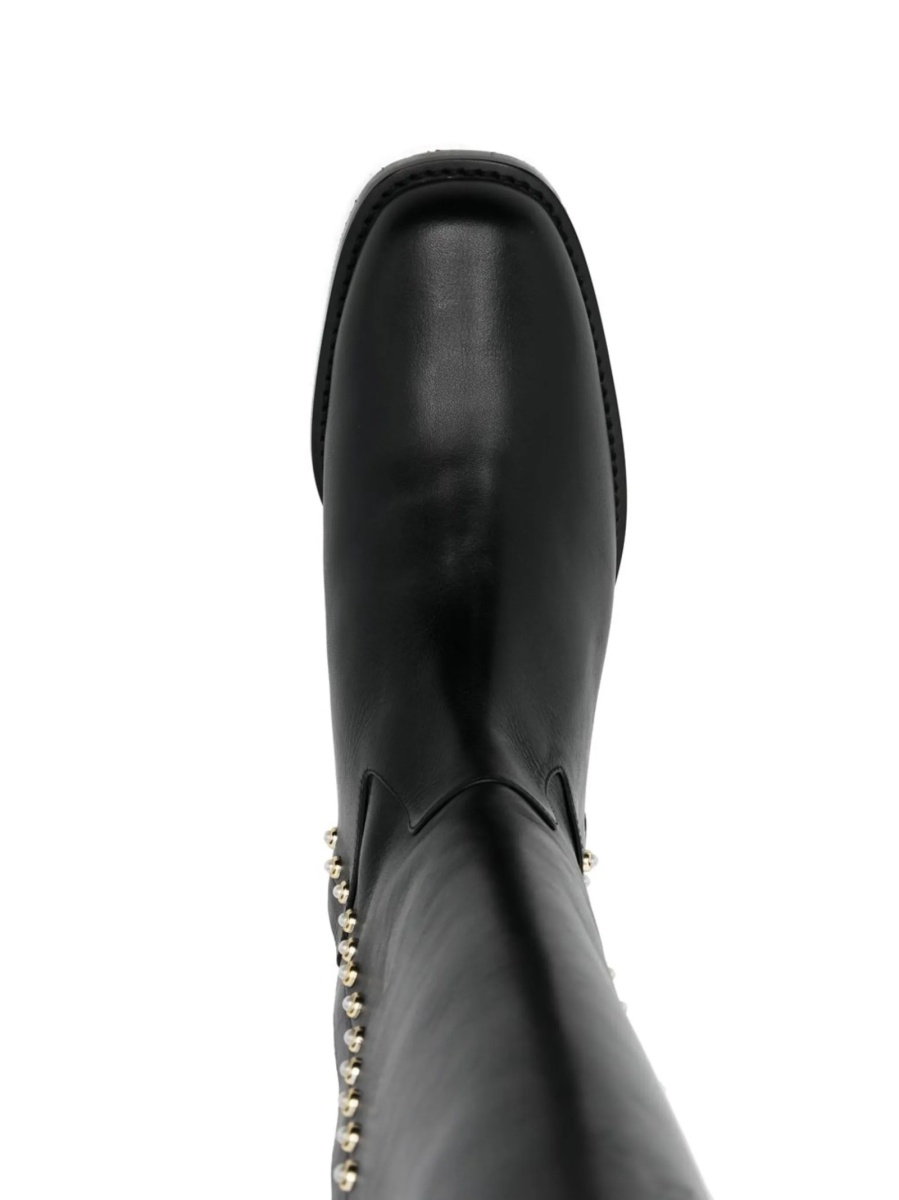 Incaltaminte Stuart Weitzman neagra din piele - Img 4