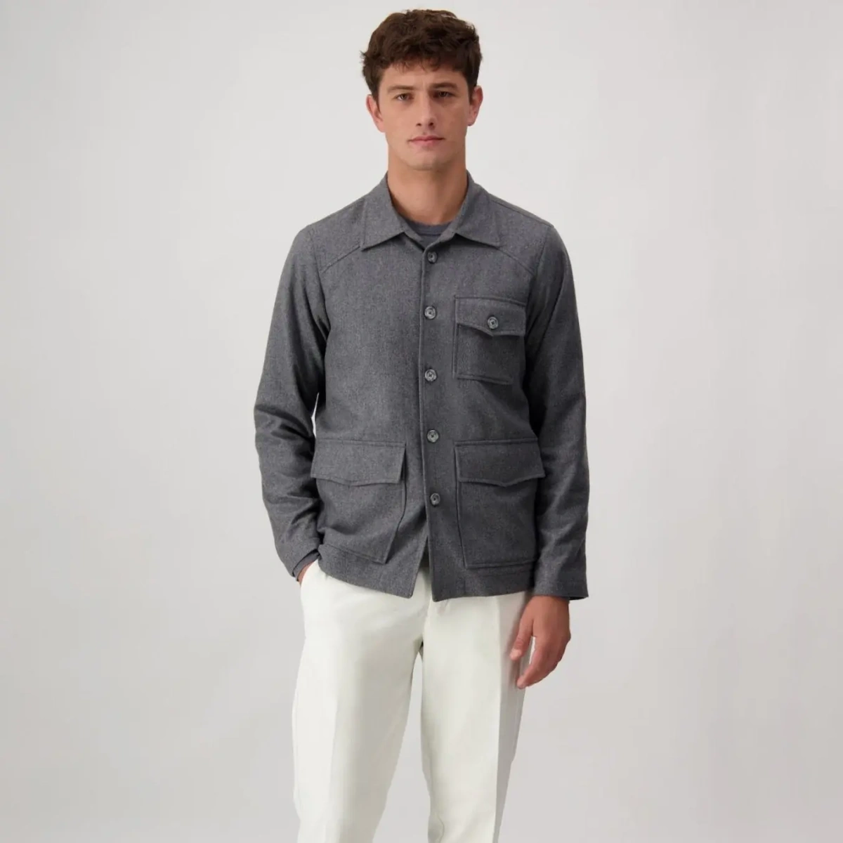 Jacheta Autore gri din casmir - Img 2