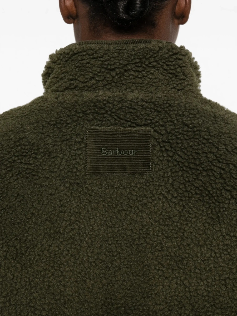 Jacheta Barbour verde din fleece - Img 8