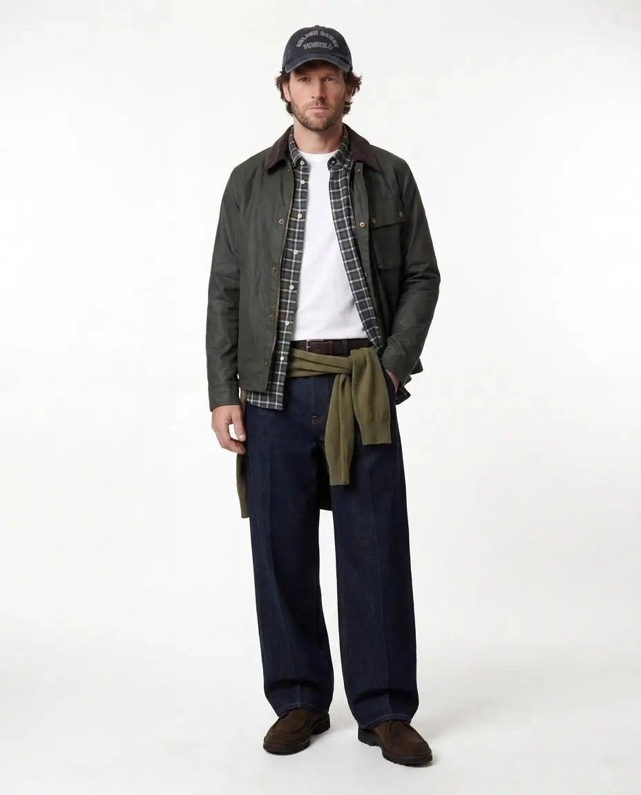 Jacheta Belstaff verde 'Ground' - Img 3