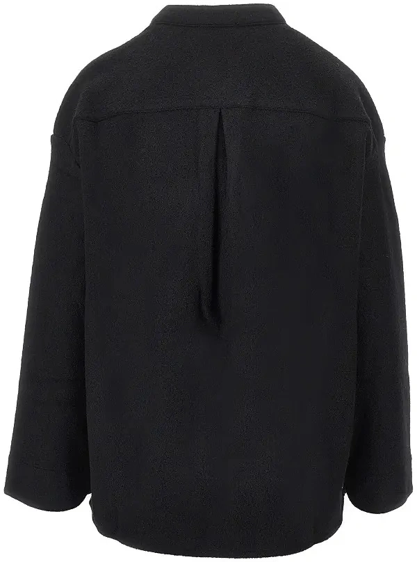 Jacheta Boiled wool oversized overshirt - Img 3