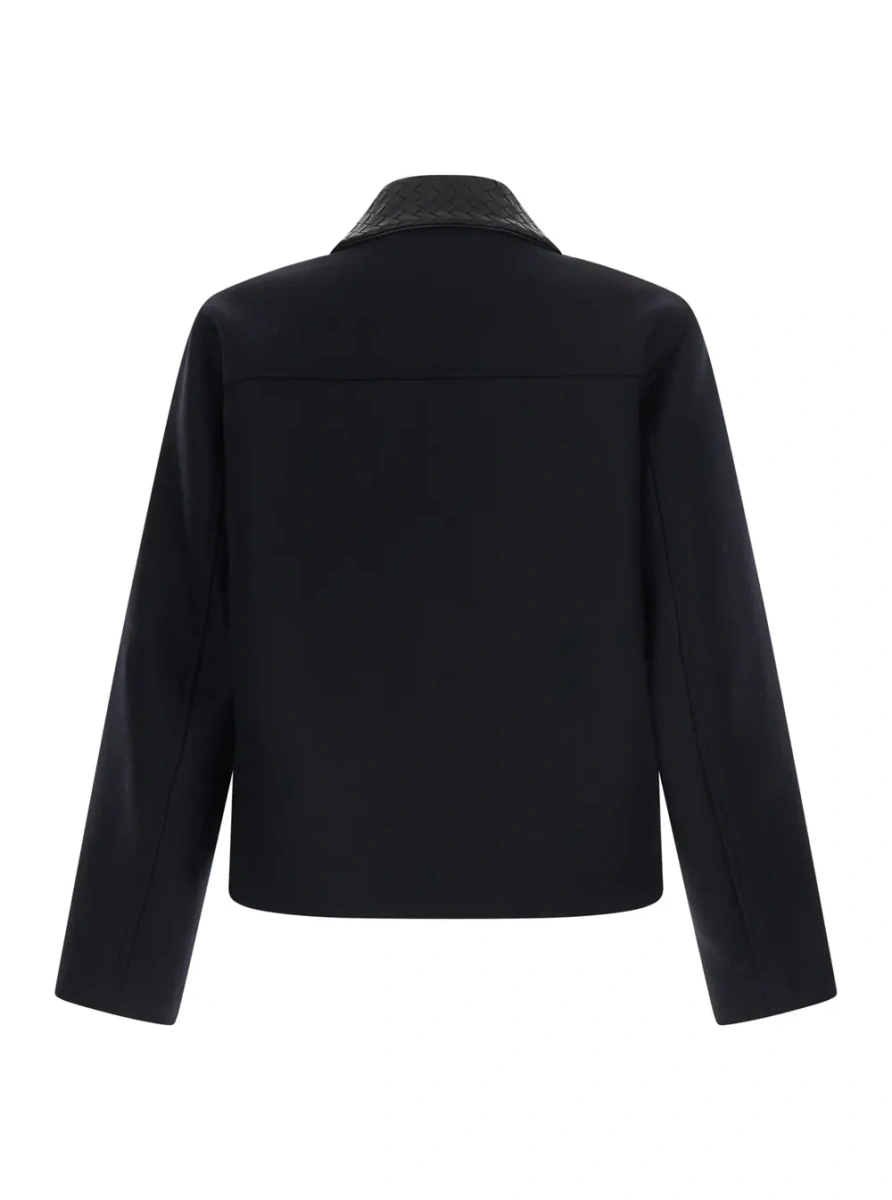 Jacheta Bottega Veneta neagra din lana - Img 2