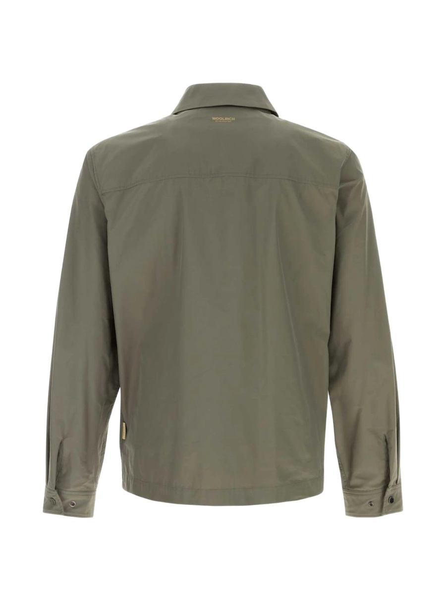 Jacheta camasa Woolrich verde din polyester - Img 2
