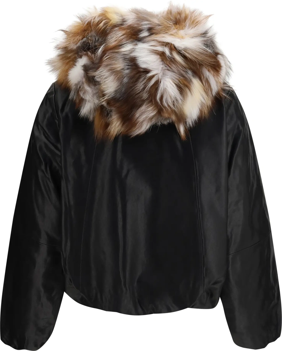 Jacheta Cardin Jacket with fur collar - Img 2