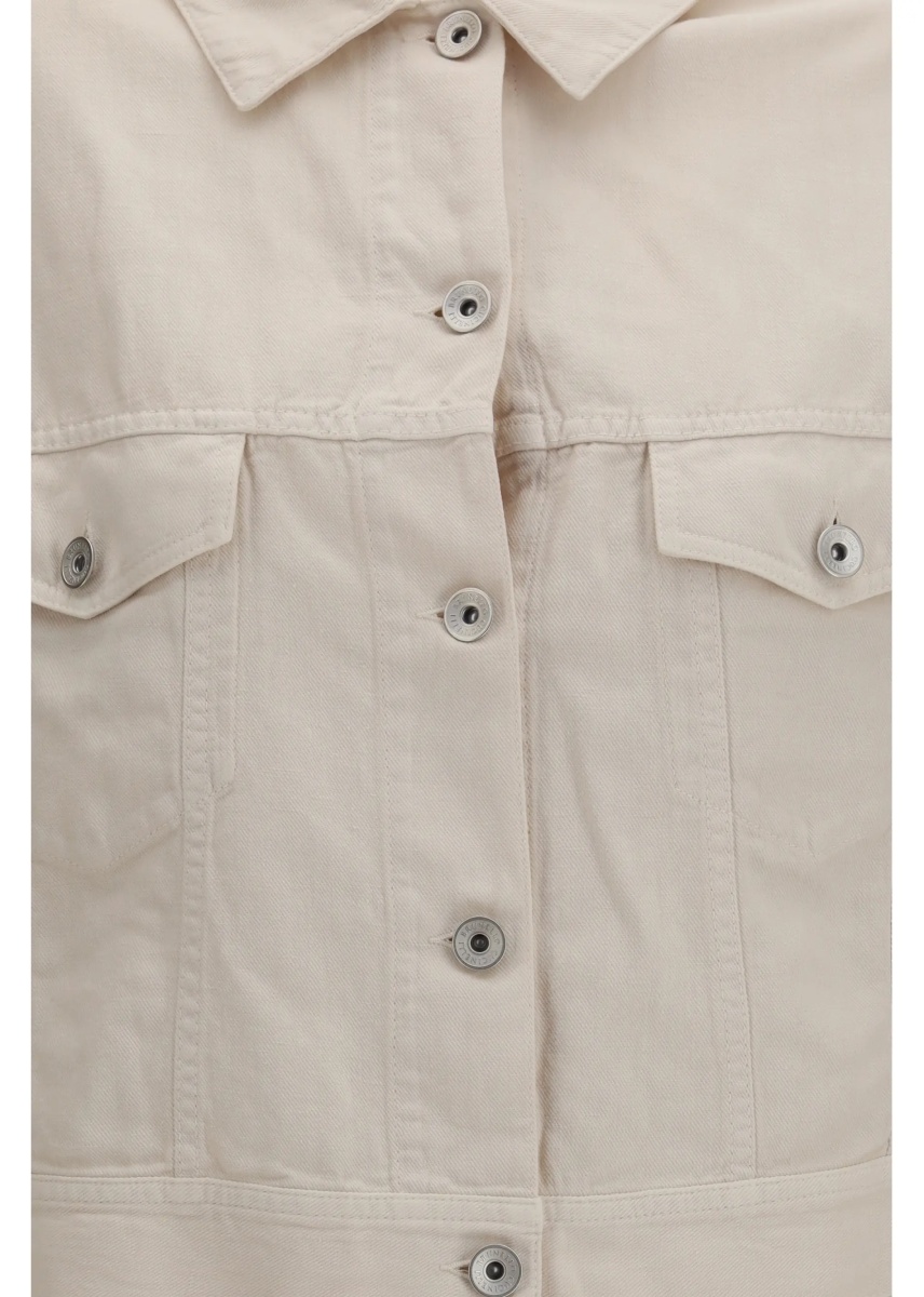 Jacheta Cotton and linen Jacket with monili - Img 3