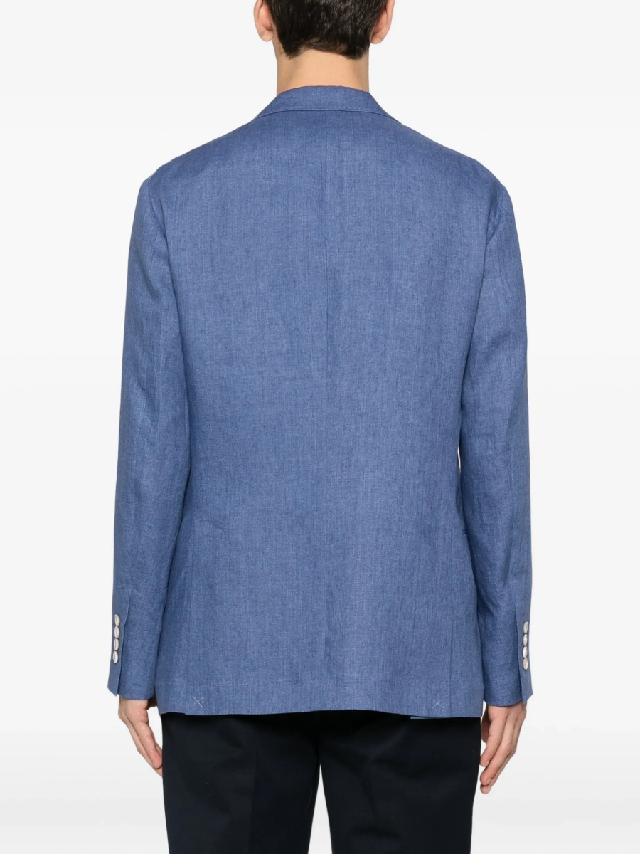 Jacheta Deconstructed single-breasted Jacket in mélange linen - Img 6