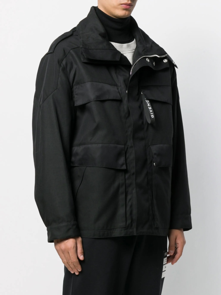 Jacheta Givenchy neagra din poliamida - Img 3