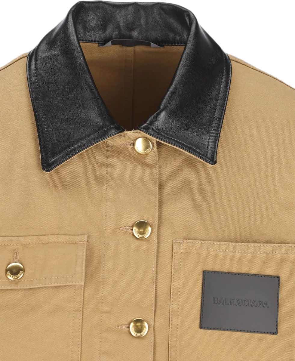 Jacheta Heavy cotton cropped Jacket - Img 6
