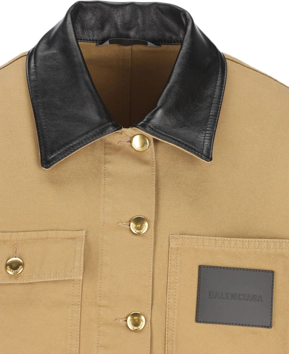Jacheta Heavy cotton cropped Jacket - Img 6