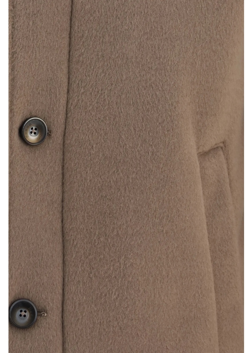 Jacheta Hooded button-front Jacket - Img 3
