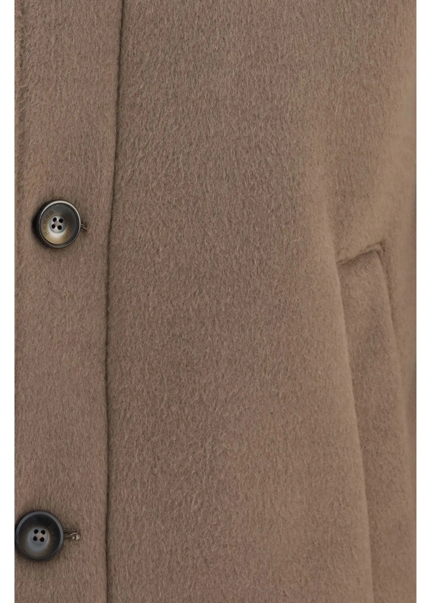 Jacheta Hooded button-front Jacket - Img 3