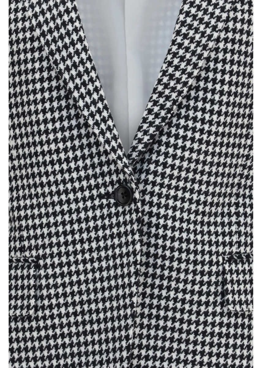 Jacheta Houndstooth cashmere Jacket - Img 3