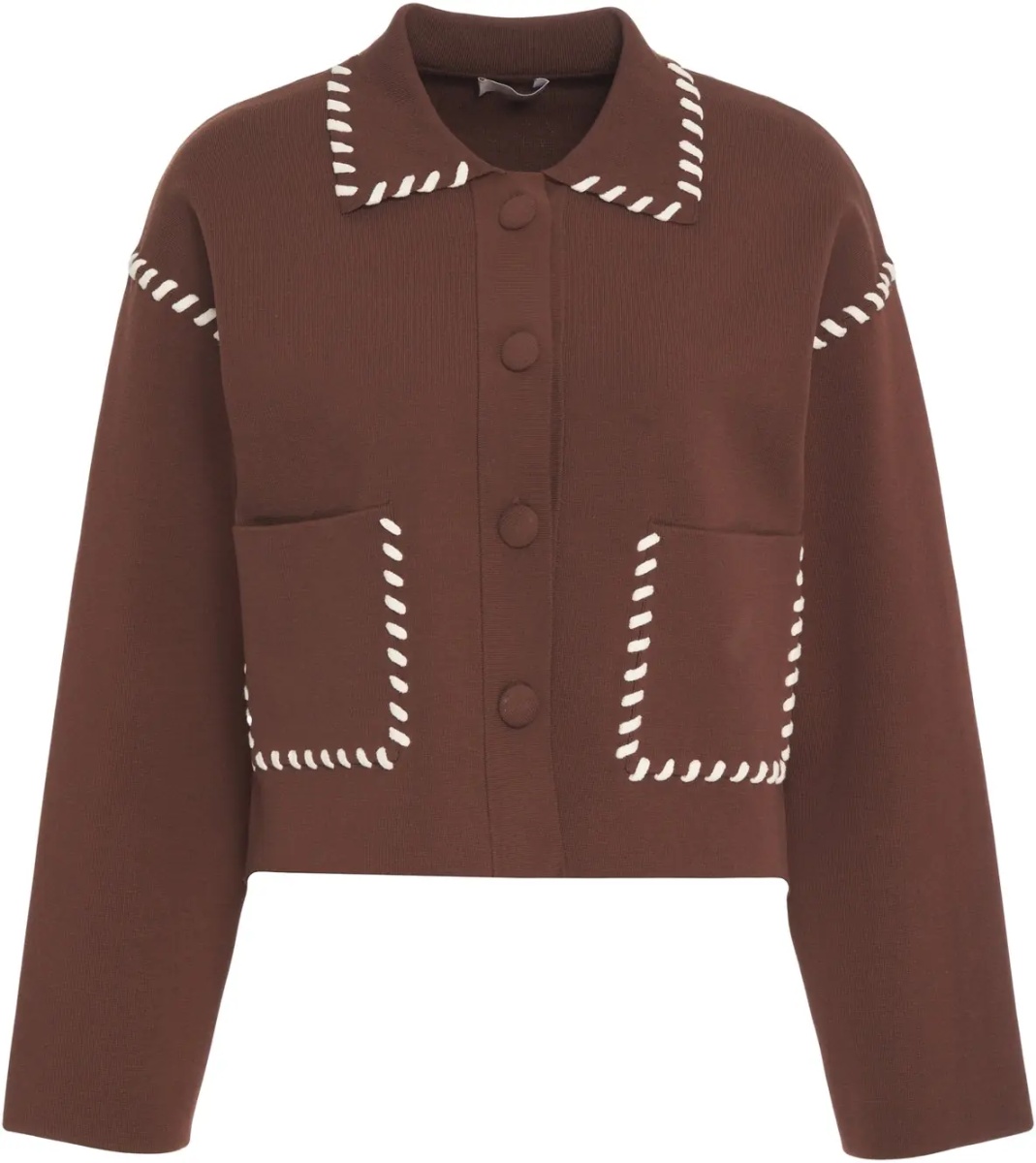 Jacheta Jacket with decorative stitching - Img 2