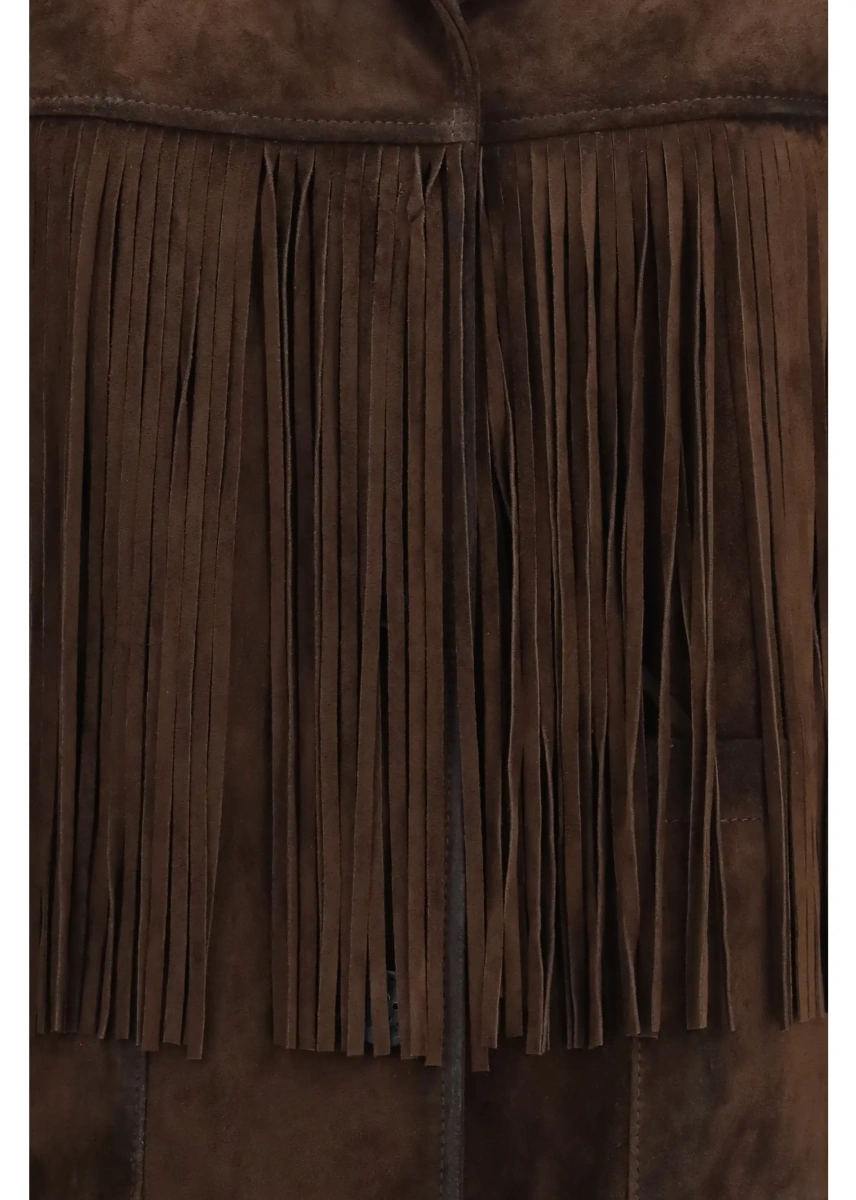 Jacheta Journey leather Jacket with fringes - Img 3
