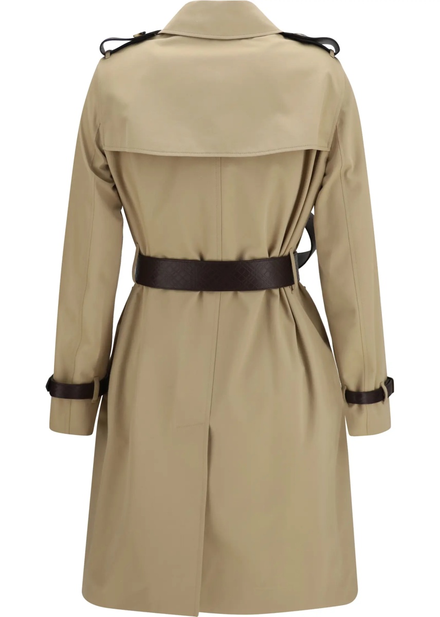 Jacheta Kensington midi leather Trench - Img 2