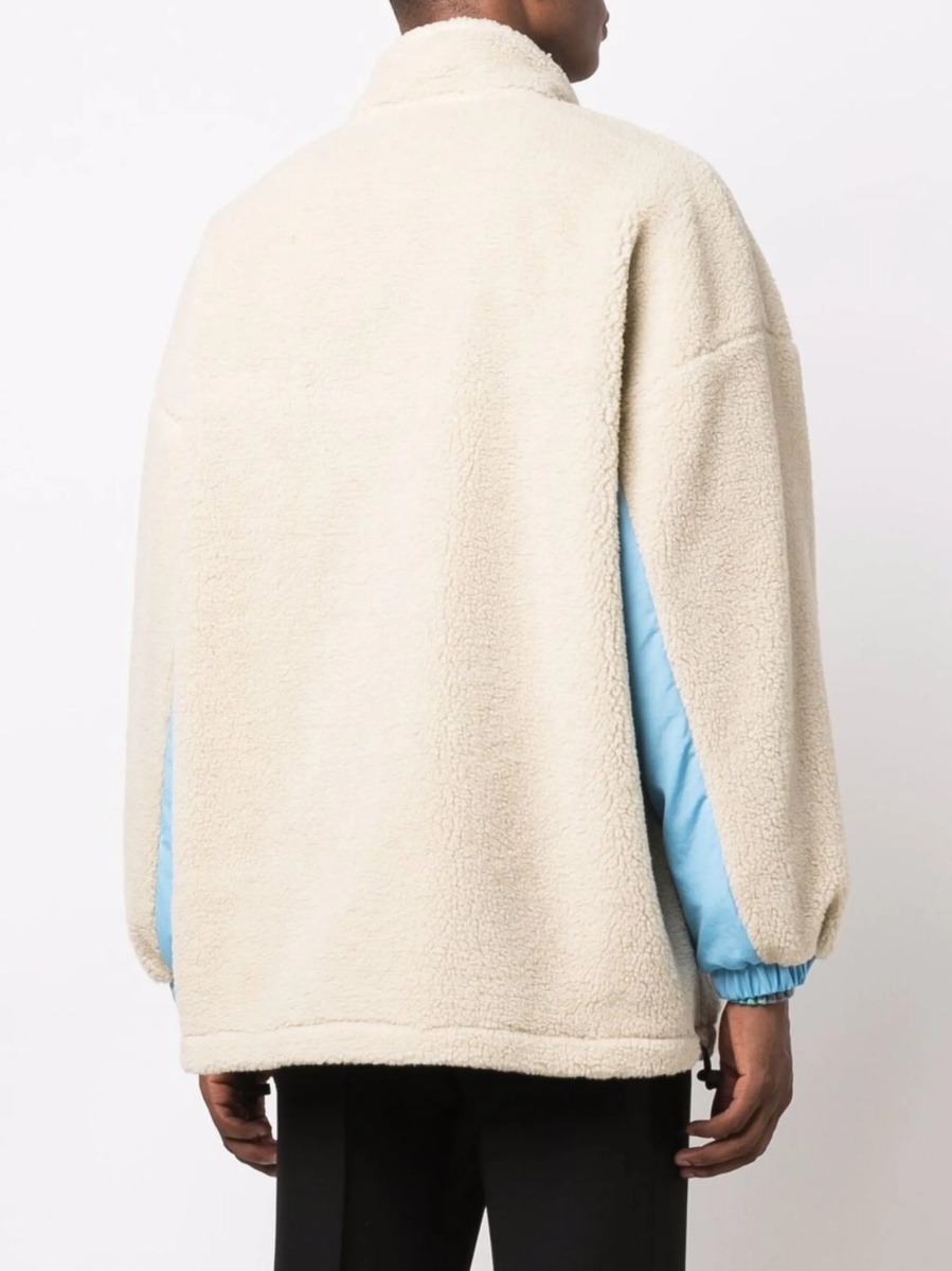 Jacheta MSGM albastra din acrilic si polyester - Img 4