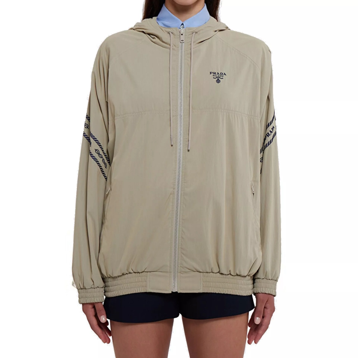 Jacheta Prada Logo Jacket - Img 2