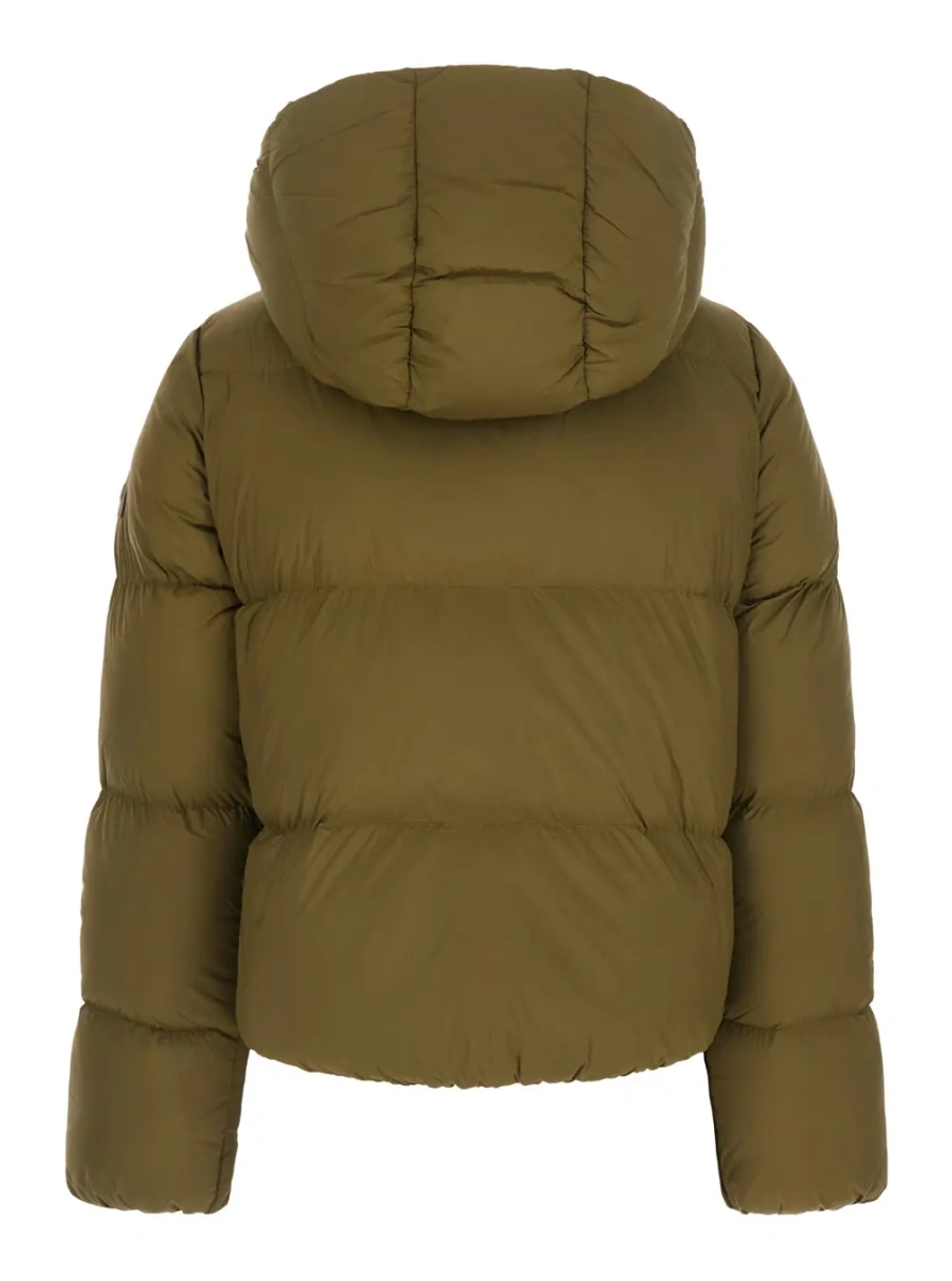 Jacheta Puffer Green with Quilted Details in Tech Fabric Women - Img 2
