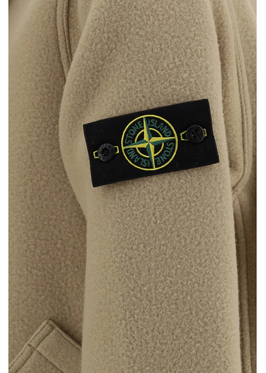 Jacheta Wool and cashmere Jacket with wooden buttons - Img 3