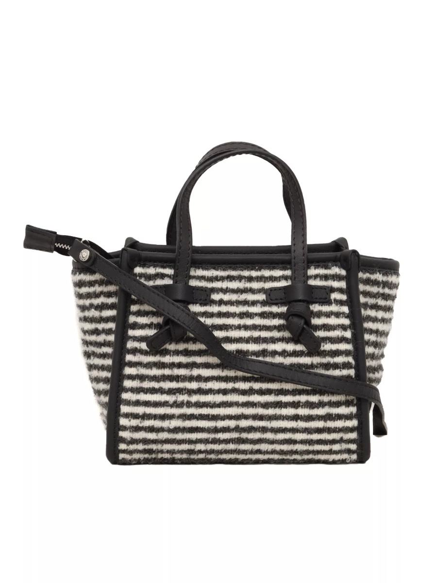 LEATHER AND FABRIC BAG - Img 3