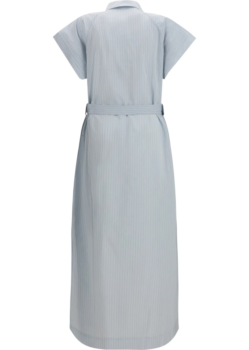 Long poplin chemisier Dress - Img 2