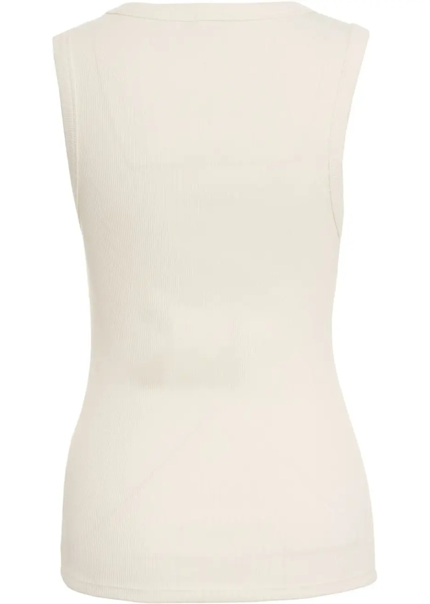 Maiou Ribbed top with logo embroidery - Img 3