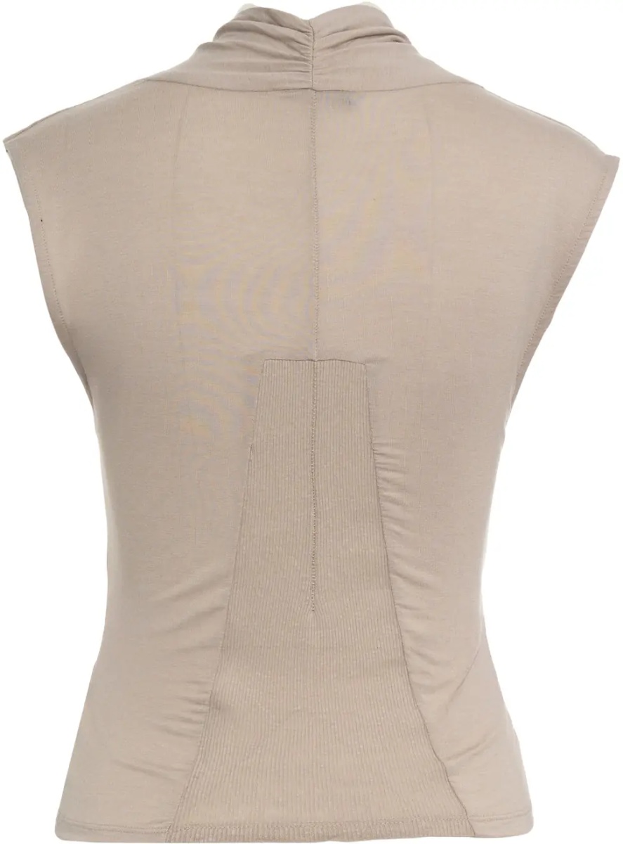 Maiou Wrapped top in silk blend - Img 3