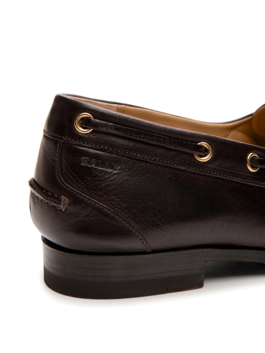 Mocasini Bally maro din piele - Img 4