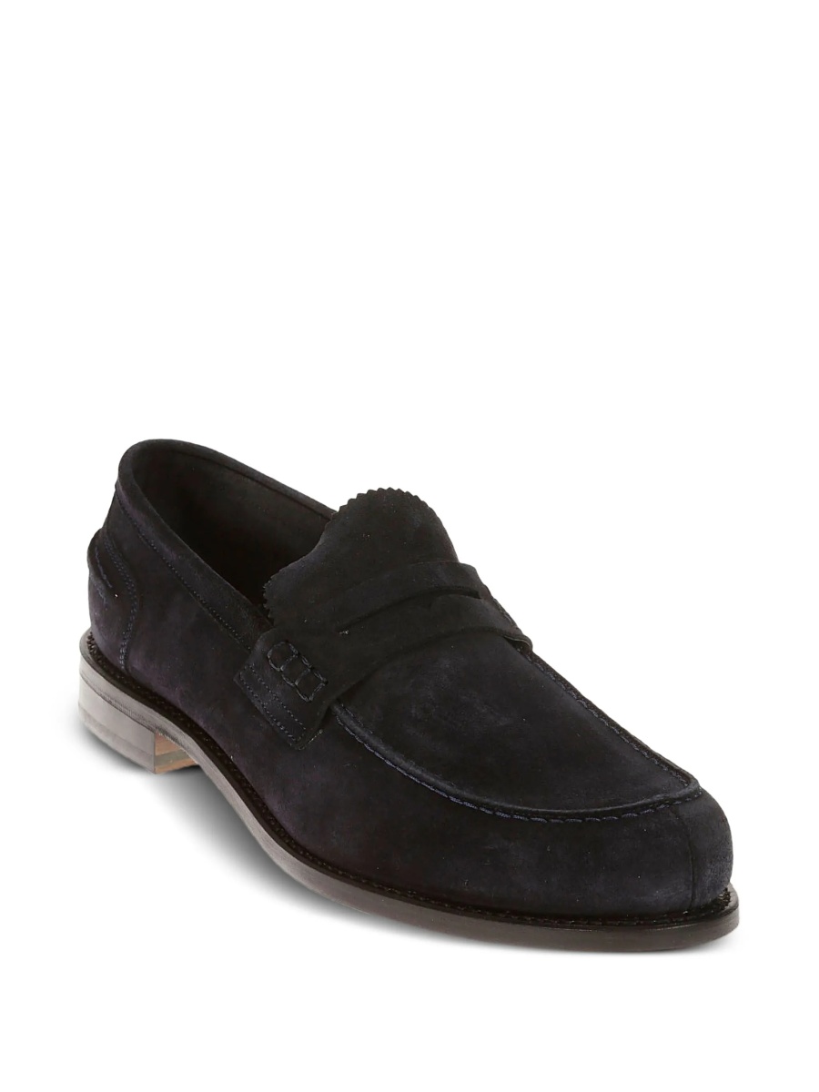 Mocasini BERWICK albastri din piele intoarsa - Img 2