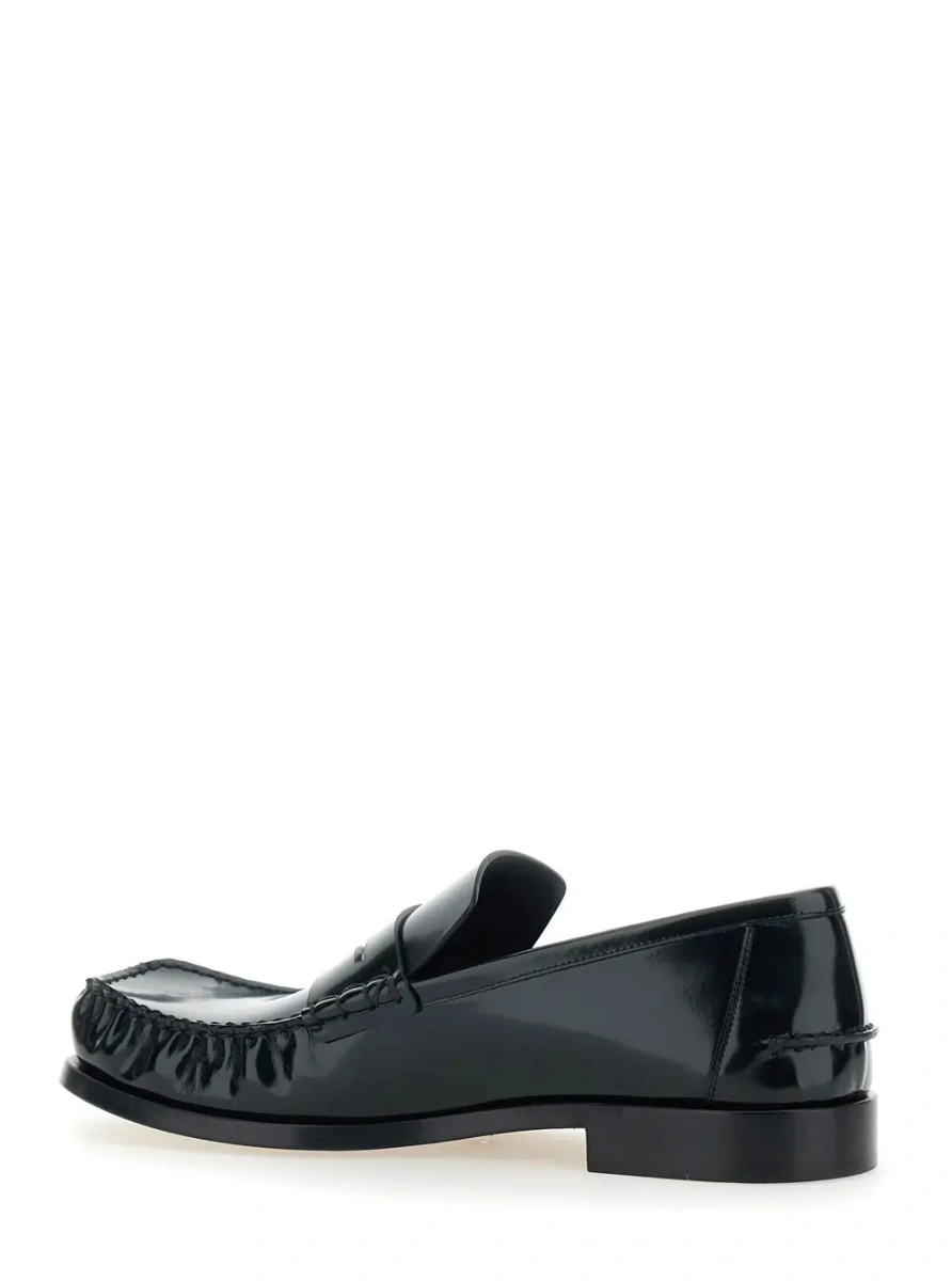 Mocasini Bottega Veneta negri din piele 'Truman' - Img 3