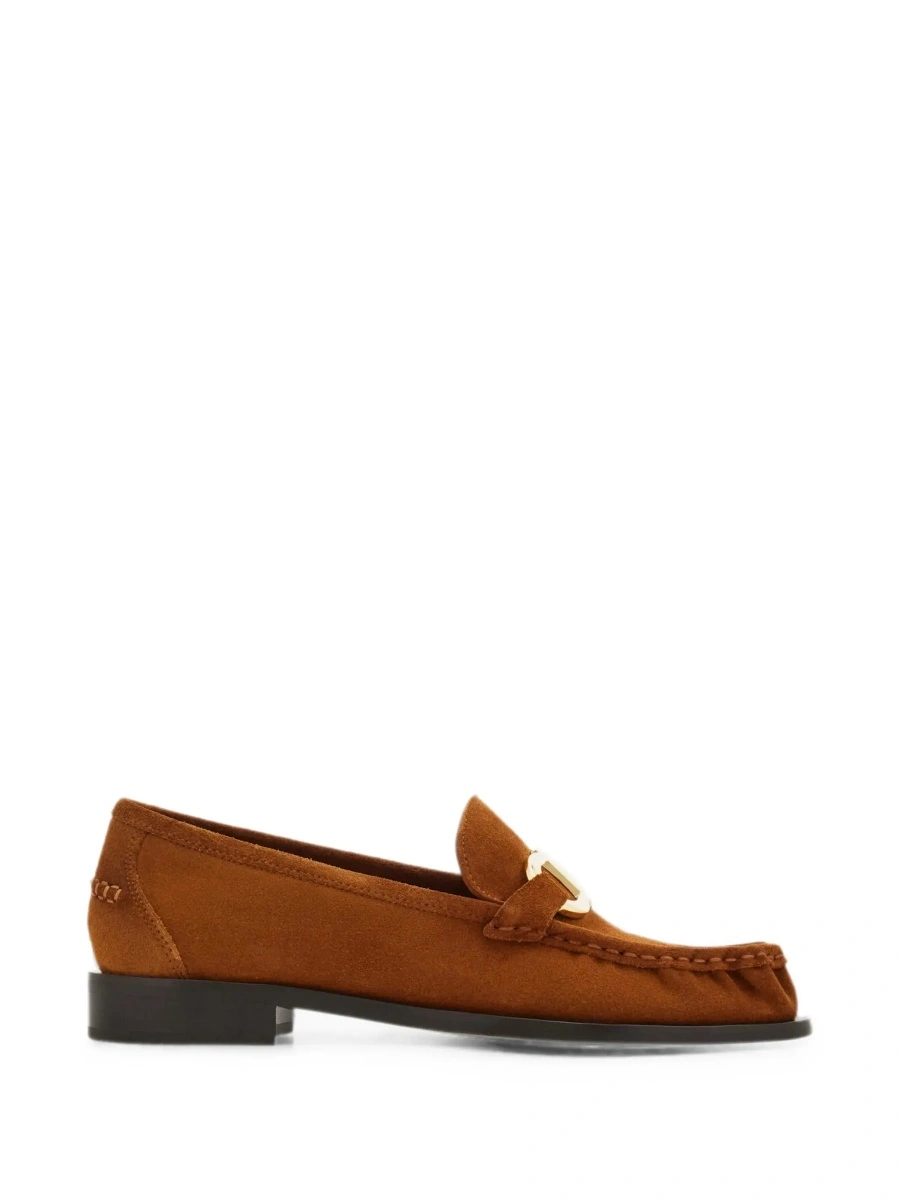 Mocasini Ferragamo maro din piele intoarsa 'MARIAN' - Img 8