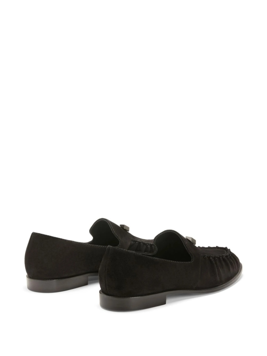 Mocasini Giuseppe Zanotti negri din piele intoarsa - Img 3