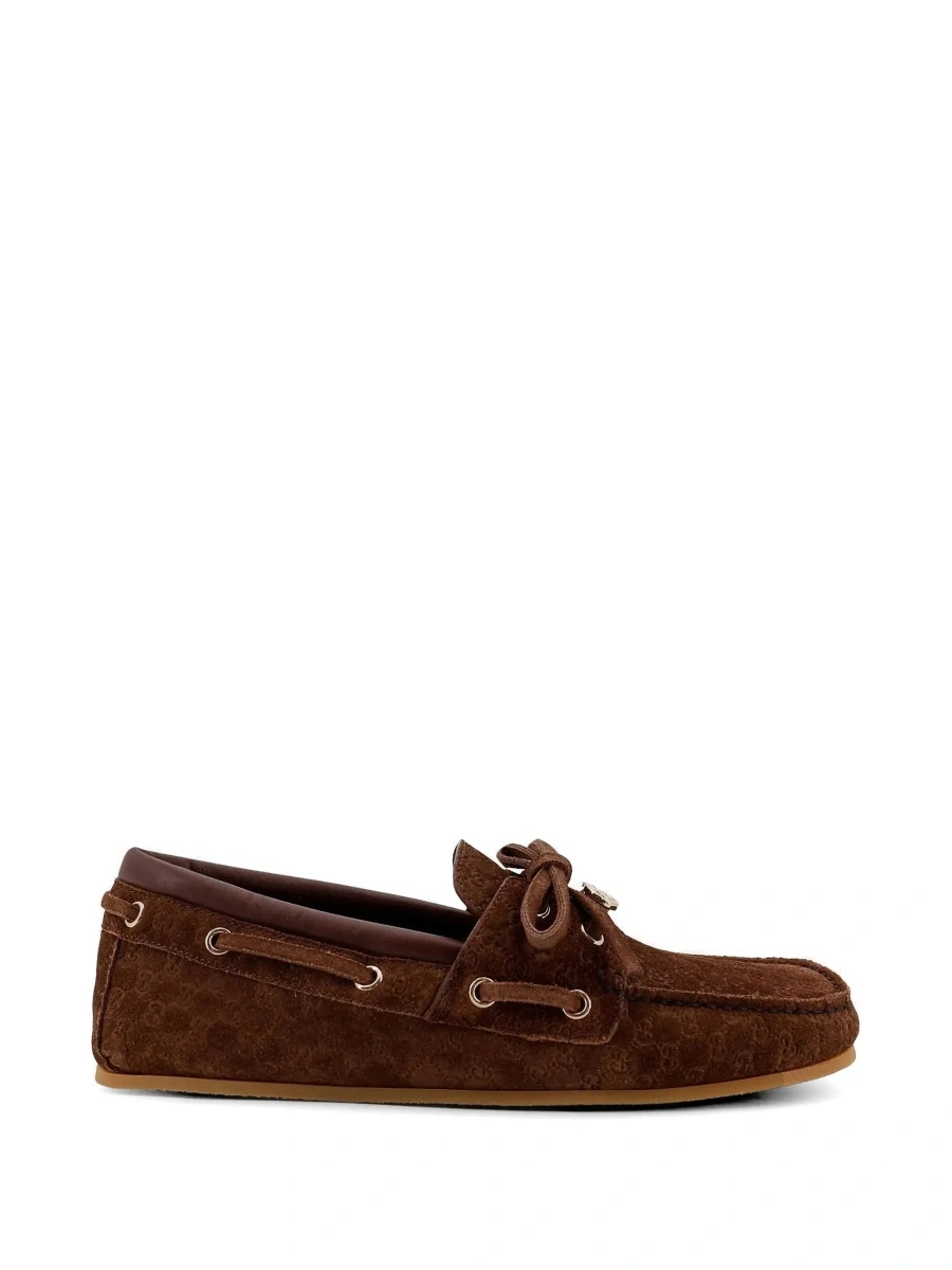 Mocasini Gucci maro din piele intoarsa - Img 9